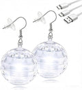 CHAOLR White-Light Disco-Ball LED Earrings | 1 Pair